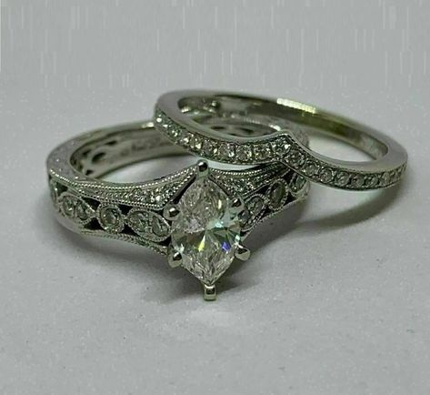 Edwardian Ring, Marquise Diamond Ring, Cute Engagement Rings, Future Engagement Rings, Diamond Ring Set, European Wedding, Wedding Engagement Ring, Dream Engagement Rings, Diamond Ring Settings