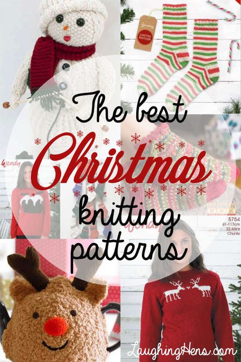 The best Christmas knitting patterns Free Christmas Knitting Patterns, Free Childrens Knitting Patterns, Christmas Knitting Projects, Knit Christmas Ornaments, Knitted Christmas Decorations, Christmas Knitting Patterns Free, Cable Knitting Patterns, Animal Knitting Patterns, Baby Sweater Knitting Pattern