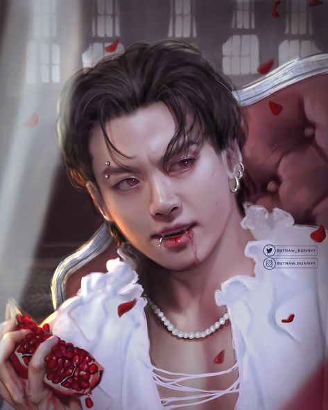 Rey on Twitter: "A vegan vampire #jungkook #Jungkookfanart https://t.co/NmK1tfU6HQ" / Twitter Vampire Jungkook, Bts Fan Art, Jungkook Fanart, Fanart Bts, Jungkook Aesthetic, Bts Imagine, Jungkook Abs, Bts Art, Bts Fans