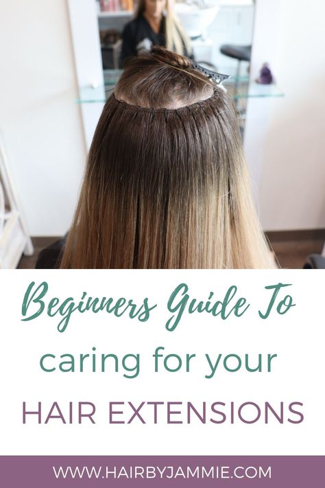 Caring For Hair Extensions Tips, Hair Extensions Tips And Tricks, Hand Tied Hair Extension Tips And Tricks, Hotheads Hair Extensions, Styles For Hair Extensions, Sewed In Hair Extensions, Caring For Hair Extensions, Hair Care For Extensions, Bellami Hair Extensions Blonde