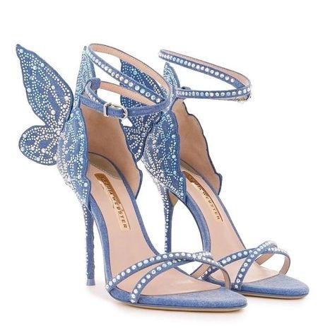 Hak Tinggi, Butterfly Sandals, Butterfly Shoes, Dr Shoes, Cute Shoes Heels, Wing Shoes, Fancy Shoes, Girly Shoes, Embellished Sandals