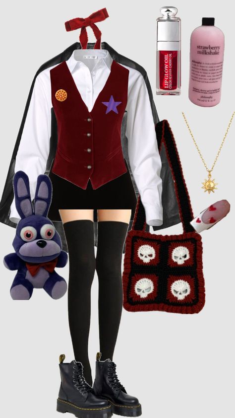 Fnaf Uniform, Oc Outfit Ideas, Fnaf Outfits, Fnaf Oc, Harry Potter Gif, Your Aesthetic, Creative Energy, Halloween Party, Harry Potter