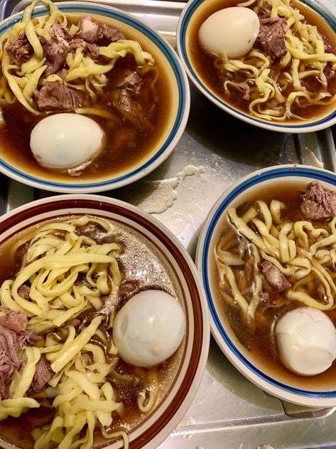 |FOOD| Mami Ni Tita Osang in San Pablo City, Laguna San Pablo City Laguna, Filipino Noodles, Best Time To Eat, Garlic Fries, San Pablo, Hot Soup, Not Love, Time To Eat, Rainy Season