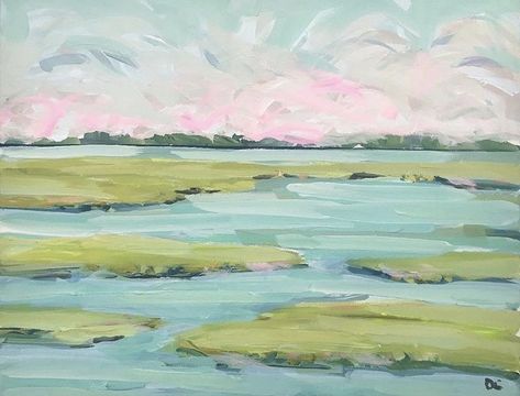 Maren Devine | Artist Spotlight Marsh Painting, Abstract Landscape Art, Large Abstract, Canvas Art Painting, Abstract Paintings, Artsy Fartsy, Abstract Landscape, Abstract Art Painting, Abstract Canvas