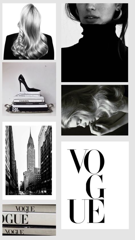 #black #white #blackandwhite #blackandwhiteaesthetic #vouge #dior #chanel #aesthetic #inspo Vision Collage, Vogue Wallpaper, Chanel Aesthetic, Chic Wallpaper, Magazine Collage, Phone Inspiration, Rich Women, Black And White Aesthetic, Aesthetic Instagram Theme