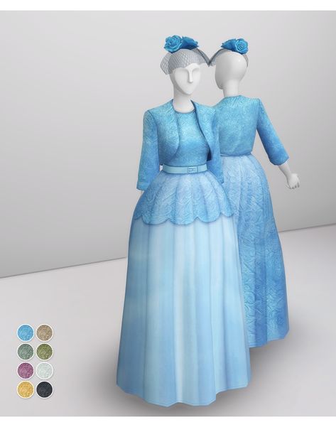 *GOAL 500!* Queen of Blue / Dress (8 color) | Rusty's on Patreon Sims 4 Decades Challenge Cc Patreon, Royalty Sims 4, Royalty Sims 4 Cc, Sims 4 Royal Clothes, The Sims 4 Royal Cc, Sims 4 1890 Cc, Sims 4 Crown Cc, Sims 4 Royalty Mod, Sims 4 Cc Royal Clothes