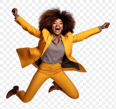 Happy People Pictures, Happy Black Woman, Content Pictures, Nigerian Independence, Woman Jumping, Stock Photos People, Happy Lady, Png Pictures, Birthday Background Design