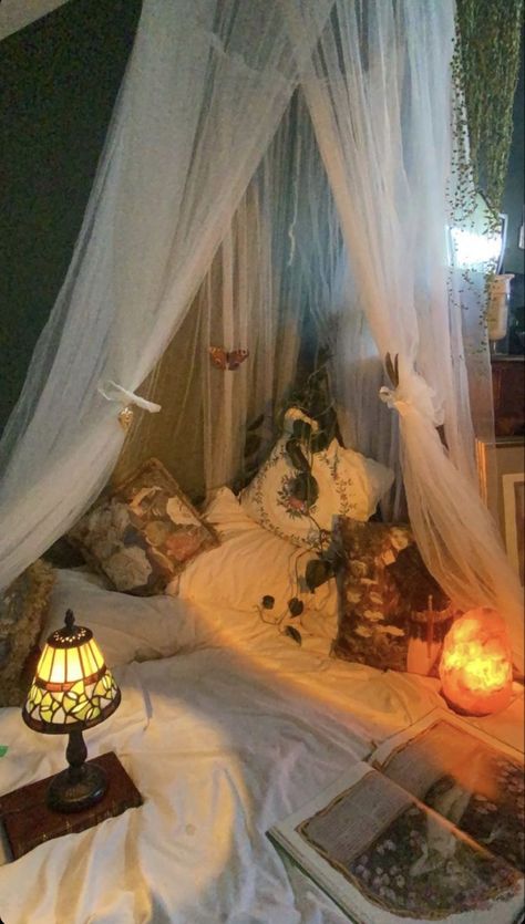 Dark Fantasy Bedroom, Whimsigothic Decor, Kitchen Cabinet Style, Fantasy Bedroom, Cabinet Style, Dreamy Room, Witch Aesthetic, Dream Room Inspiration, Practical Magic