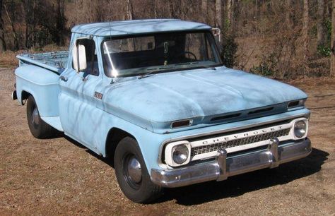 beat up old pick up truck | Matraca - 1965 C10 lwb Step side - ChevyTalk --The Social Network for ... Old Beat Up Truck, Old Beat Up Car, Car References, Road Music, Dream Vehicles, Pick Up Truck, Gravel Road, Roller Coasters, Jeep 4x4