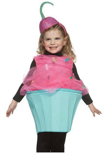 Toddler Cupcake Costume Cupcake Costume, Pumpkin Halloween Costume, Cheap Halloween Costumes, Food Costumes, Blue Cupcakes, Fancy Dress Up, Cheap Halloween, Sweet Cupcakes, Toddler Halloween Costumes