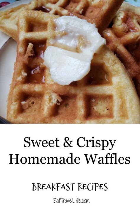 Savor the perfection of crisp and fluffy homemade waffles, a breakfast delight with a golden, crispy exterior and a melt-in-your-mouth, pillowy interior. Drizzled with syrup or adorned with berries. #CrispyWaffles #HomemadeWaffles #FluffyWaffles #WaffleLove #WaffleGoals #breakfast #waffles #breakfastideas #breakfastideas Crispy Waffle Recipe, Breakfast Rotation, Crispy Waffles, Waffles Breakfast, How To Make Waffles, Healthy Brunch Recipes, Crispy Waffle, Iron Recipes, Waffles Recipe