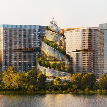 Amazon Headquarters, Lab Building, Global Architecture, Moveable Wall, Edinburgh Hotels, Danish Architecture, Arlington Virginia, Tower Of Babel, Poop Emoji