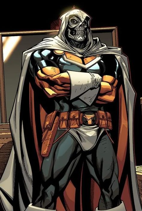 Marvel Comics super villain Taskmaster:  If he wants to stand out, he's going to have to stop dressing like Doctor Doom. Comic Villains, Marvel Villains, Arte Dc Comics, Marvel Vs Dc, Marvel Comic Universe, Marvel Comic Character, Marvel Comics Art, Marvel Vs, Super Villains