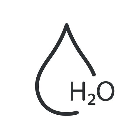 H2o Chemical Structure, H2o Tattoo, H2o Water, Water Symbol, Water Icon, 3d Lettering, Chemical Structure, Water Drawing, Chemical Formula