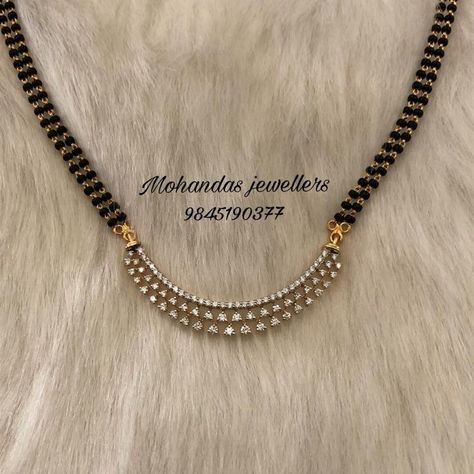 Real Diamond Mangalsutra Designs, Real Diamond Mangalsutra, Diamond Mangalsutra Designs, Mangal Sutra, Mangalsutra Design, Black Beads Mangalsutra Design, Diamond Mangalsutra, Diamond Pendants Designs, Gold Jewelry Simple Necklace