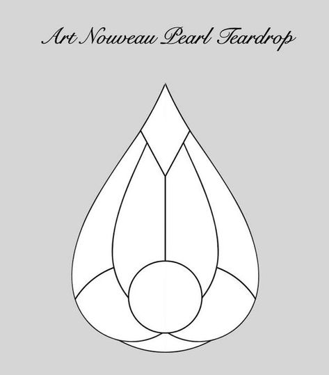 Art Nouveau Pattern, Embroidery Template, Tear Drops, Glass Work, Silhouette Free, Patio Stones, Stained Glass Patterns, Embroidery Ideas, Stain Glass