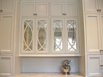 Antiqued Mirror Kitchen Cabinets contemporary-kitchen Mirror Kitchen Cabinets, Mirrored Kitchen Cabinet, Mudroom Cabinetry, Mirror Kitchen, Mirrored Cabinet Doors, Mirrored Cabinets, Antique Kitchen Cabinets, Glass Kitchen Cabinets, Antiqued Mirror