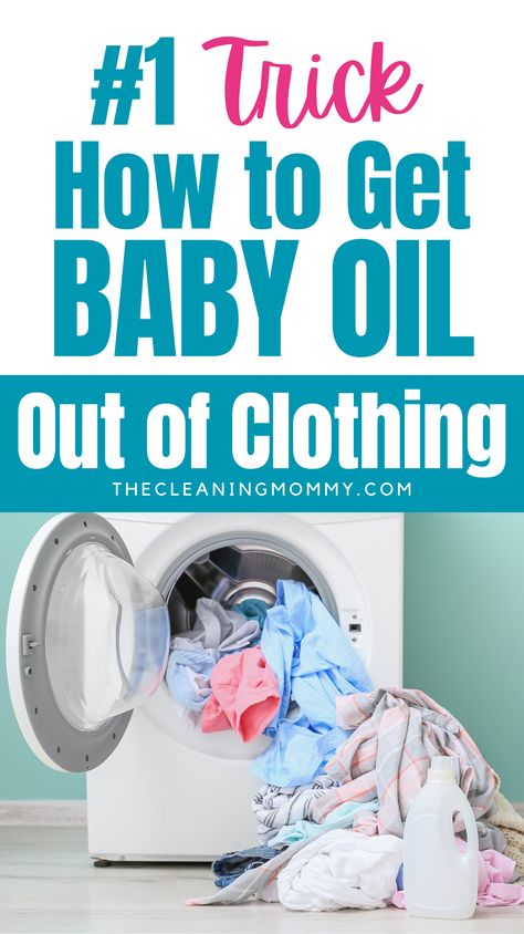 Here are 5 Simple Methods to Remove Baby Oil Stains from Clothing  Learn the secrets to getting baby oil out of clothes and say no to permanent stains. | how to remove baby oil from clothes | remove baby oil from clothes | Laundry Hacks Vinegar, Oil Stains Out Of Clothes, Oil Out Of Clothes, Ny Clothes, Stains Out Of Clothes, Remove Oil Stains, Stain On Clothes, Natural Cleaners, Household Cleaning Tips