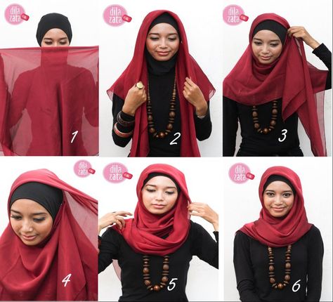 square hijab Tutorial Hijab Segitiga, Simple Fashion Outfits Minimal Style, How To Wear Hijab, Hijab Ideas, Simple Hijab Tutorial, Tutorial Hijab Pashmina, Hijab Simple, Simple Hijab, Modern Hijab