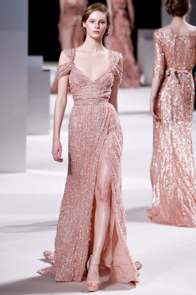 Champagne Color Dress, Bridal Gown Inspiration, Chanel 2015, Elie Saab Haute Couture, Haute Couture Paris, Blush Gown, Ellie Saab, Elie Saab Spring, Elie Saab Couture