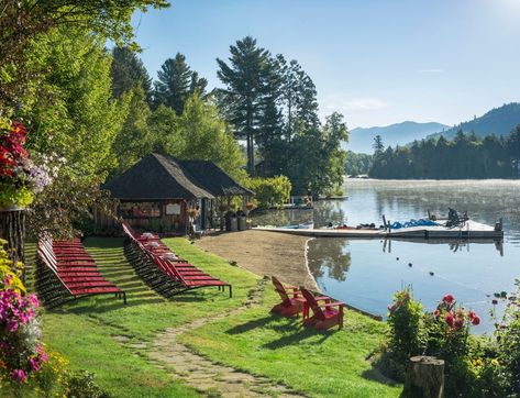 Top 15 Hotels & Resorts for Your Summer Lake Getaway for 2021 – Trips To Discover Mirror Lake Inn Lake Placid, Cottage Restaurant, Lake Vacations, Lake Placid New York, Travel Maine, New York State Parks, Lake Placid Ny, Lakeside Resort, Winter Lake