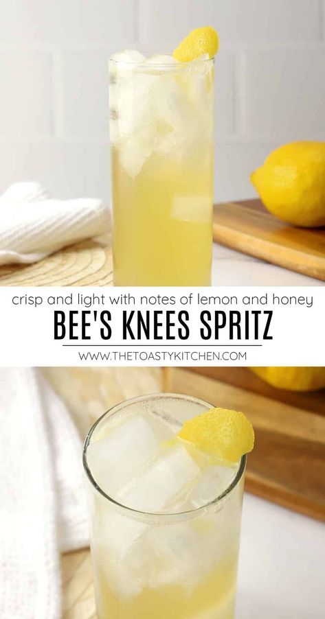 Bee Themed Cocktails, Lemon Spritz Cocktail, Golf Cocktails, Light Summer Drinks, Dirty Drinks, Lemon Cocktails, Grapefruit Margarita Recipe, Honey Dinner, Keto Alcohol