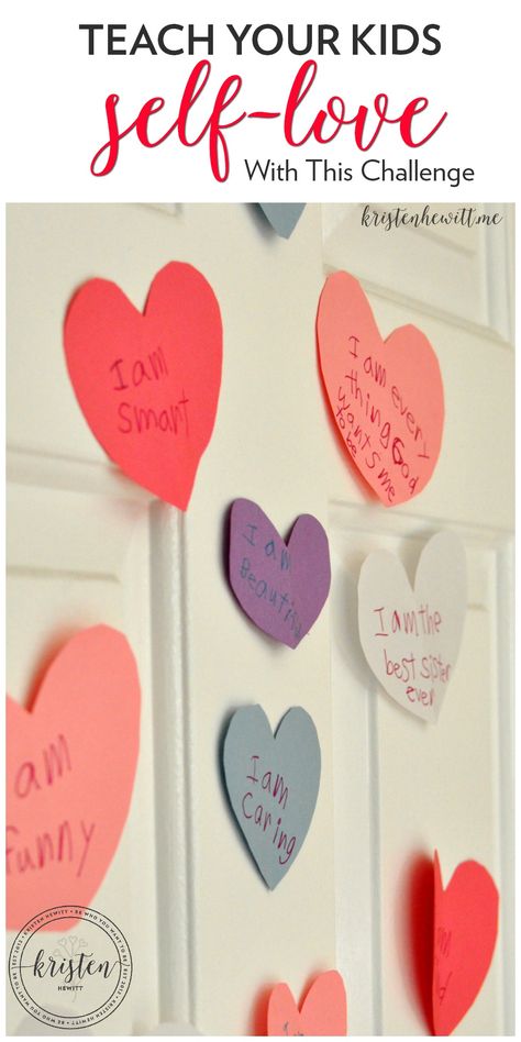 Will You Take the February Self-Love Challenge? - Teach your kids the powerful tool of affirmations with this self-love challenge! Self Esteem Activities, February Activity, Positive Affirmations For Kids, Best Sport, Holiday Hack, Affirmations For Kids, Mindfulness For Kids, Love Challenge, Valentines Day Activities