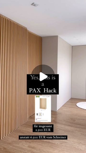 M a x i on Instagram: "Unser Pax-Hack mit deckenhohen Fronten von @meine_moebelmanufaktur 🤍 ____________________  🆘 Update: bei den Breiten im Reel hat sich ein Fehler eingeschlichen!! Bei einer 50 cm Tür gebt ihr bei der Bestellung 49,5 cm an. Bei einer 75 cm Tür, gebt ihr 74,5 cm an! Je Tür 0,5 cm weniger!  _____________________  Auf die  meist gestellte Frage, woher der Schrank bzw. die Fronten sind, habe ich nun versucht Euch die Antworten und den Bestellprozess in einem Reel zusammenzufassen.  Wir haben uns hier gegen Griffe und für Push-to-Open entscheiden. Trotz der Höhe, klappt das einwandfrei!   Den Bereich zwischen Schrankende (2,36m) und Decke (2,58m ) nutzen wir als zusätzlichen Stauraum für Dinge, die man vielleicht 1x im Jahr braucht.   Ich liebe die cleane Optik so sehr un Pax Hack, Pax Ikea, Ikea Pax Hack, Tv Hacks, Ikea Bedroom, Ikea Pax, Hacks Diy, Apartment Interior, Ikea Hack