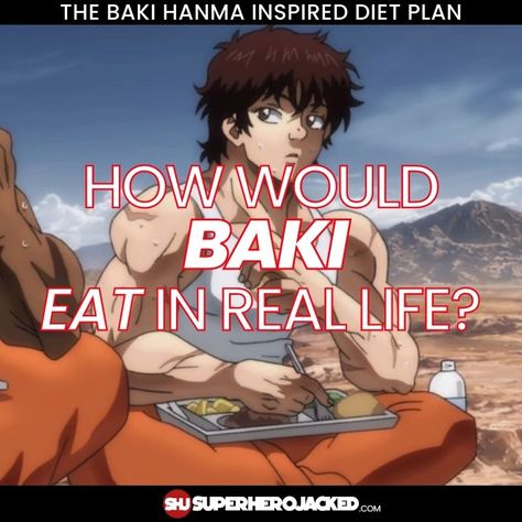 Baki Diet Plan Baki Training Workout, Baki Hanma Hairstyle, Baki Hanma Workout, Baki Motivation, Baki Characters, Anime Workouts, Baki Aesthetic, Calisthenics Workout Routine, Muscle Gain Diet