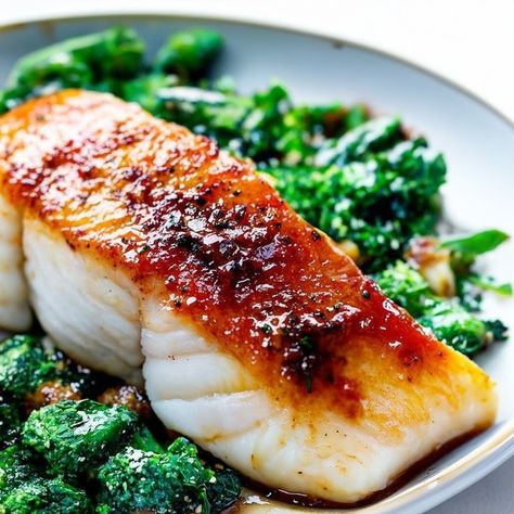 Japanese Miso Glazed Cod Recipe - Instacart Miso Cod, Miso Fish Recipes, Miso Cod Recipe, Miso Glazed Cod, Hosting Recipes, Sea Bass Recipes, Halibut Recipes, Miso Glaze, Cod Recipes