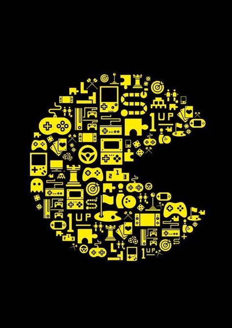 Video Game Art Wallpaper, Game Over Wallpaper, Game Art Wallpaper, Pacman Game, Retro Games Wallpaper, Games Wallpaper, Poster Game, Game Posters, Gaming Wallpaper