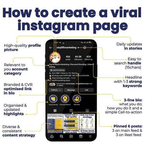 "Ready to go viral? 🚀 Here’s how to create an Instagram page that stands out: 1️⃣ Post consistently with a unique style. 2️⃣ Engage authentically with your followers. 3️⃣ Use trending hashtags and collaborations. 4️⃣ Share valuable, shareable content. Let’s make your Instagram dreams come true! 💥 . . . . . . . . . #instagramgrowth #socialmediamarketingtips #instagramexpert #smallbusinessowner #socialmediacourse #contentcreator #instagramgrowthhack #femalebusinesscoach #instagramstrategy #ins... How To Go Viral On Instagram, Instagram Settings, Social Media Course, Trending Hashtags, Social Media Calendar, Instagram Strategy, Media Management, Instagram Growth, Instagram Page