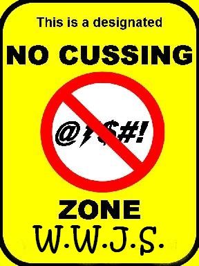 No Cussing Zone! Cussing is not an option as a Christian. What would Jesus Say today? No Cussing, Words To Use Instead, Exodus 20, Psalm 19, Good Gravy, Proverbs 8, Hebrews 10, James 5, Proverbs 4