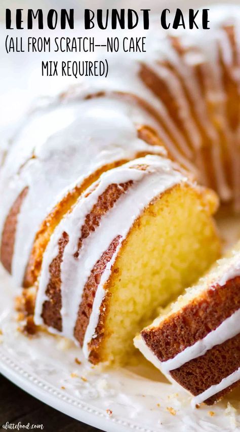 Easy lemon bundt cake from scratch (no cake mix) Gluten Free Bundt Cake Recipes, Bundt Cake Recipes From Scratch, Easy Lemon Bundt Cake Recipe, Easy Lemon Bundt Cake, Lemon Cake From Scratch, Gluten Free Bundt Cake, Bundt Cake Recipes, Lemon Bundt Cake Recipe, Recipes From Scratch