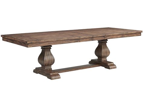 ELEMENTS INTERNATIONAL GROUP DIN-TBLB-GRAMERCY Modern Farmhouse Dining Room Table, Dining Table For 8, Long Dining Room Tables, Rustic Farmhouse Dining Table, Country Dining Tables, Dining Table With Leaf, Double Pedestal Dining Table, Modern Farmhouse Dining Room, Dining Sofa