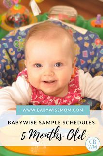 Babywise 5 Month Schedule, Five Month Old Activities, 5 Month Old Schedule, Babywise Schedule, Moms On Call, Potty Training Help, Baby Wise, 5 Month Old, Newborn Schedule