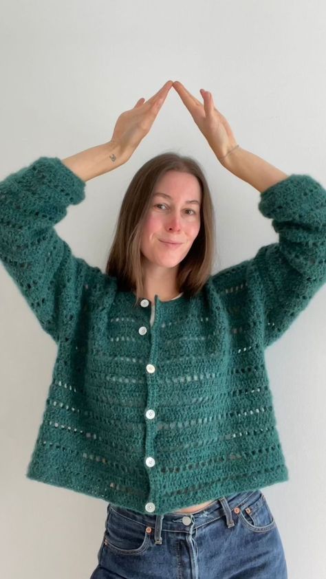 Eternal seasons cardigan - juuulmakes's Ko-fi Shop - Ko-fi ❤️ Where creators get support from fans through donations, memberships, shop sales and more! The original 'Buy Me a Coffee' Page. Crochet Mohair Cardigan, Crochet Cardigan Free Pattern, Fall Crochet Patterns, Fall Crochet, Crochet Idea, Crochet Winter, Mohair Cardigan, Knitted Wit, Dk Weight Yarn