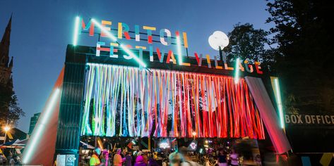 Festival Entrance, Music Festival Decor, Bohemian Color Palette, Event Entry, Illuminated Signage, Corporate Event Design, Beach Festival, Folk Festival, Entrance Design