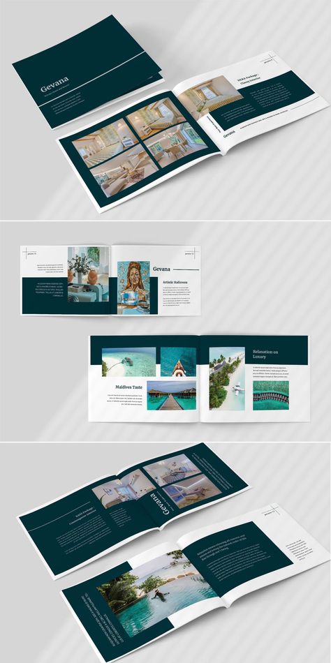 Hotel & Resort Catalogue Template INDD - 20 Pages Hotel Catalog Design, Hotel Brochure Design Layout, Airbnb Brochure, Cosmetic Catalogue Design, Resort Brochure Design, Luxury Catalogue, Hotel Brochure Design, Investment Brochure, Hotel Magazine