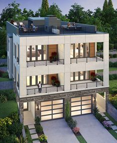 BDR Homes Announces the Start of Construction of New Modern Townhomes in Kirkland's East of Market Neighborhood - BDR Companies Duplex Remodel, Small Apartment Building, Townhouse Exterior, Apartments Exterior, Apartment Exterior, Modern Townhouse, Town Home, Residential Building Design, Duplex Design