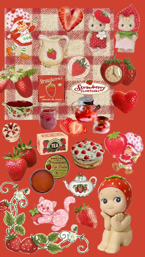 #strawberry #strawberries Strawberry Sonny Angel Wallpaper, Strawberry Sonny Angel, Sonny Angel Wallpaper, Angel Wallpaper, Healthy Food Dishes, Calico Critters, Sketches Simple, Sonny Angel, Art Drawings Sketches Simple