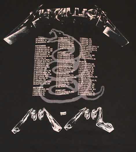 Metallica Tour Dates on Black Album era Metallica Black Album Era, Metallica Tour, Metallica Black Album, Metallica Black, Jason Newsted, Robert Trujillo, Cliff Burton, Kirk Hammett, James Hetfield