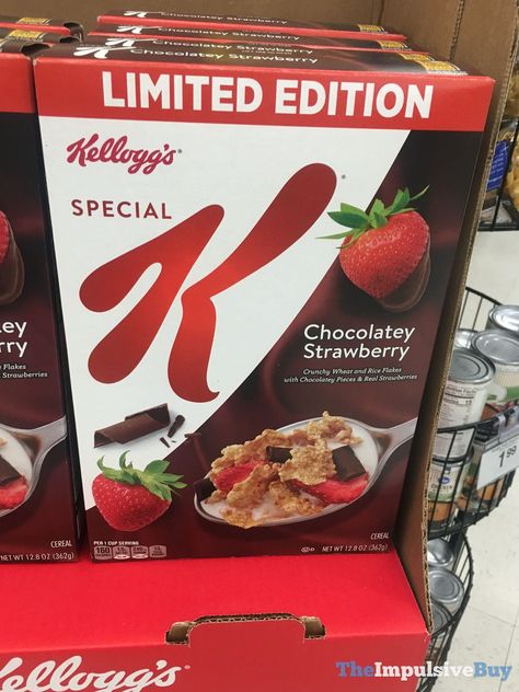 BACK ON SHELVES: Kellogg's Special K Limited Edition Chocolatey Strawberry Cereal Baskin Robbins Flavors, Strawberry Cereal, Cereal Kelloggs, Special K Cereal, Haribo Candy, Calming Tea, Special K, Fast Food Menu, Baskin Robbins