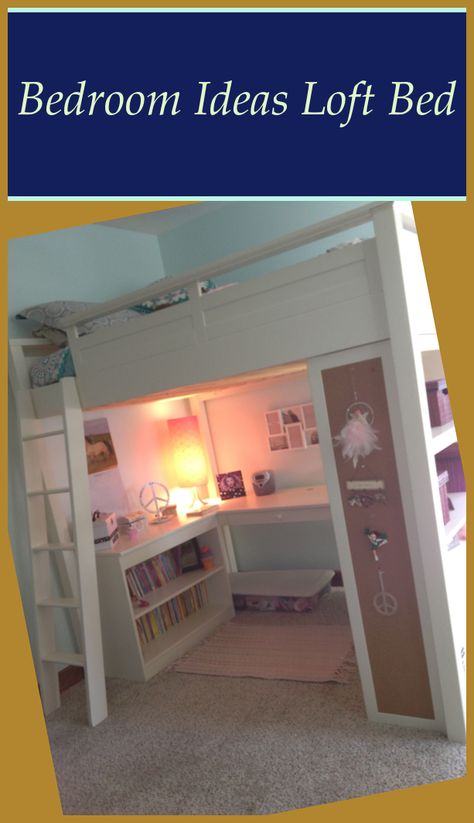 Bed For Girls Room Teenagers, Fun Teenage Bedroom Ideas, Loft Bed Teenage, Teenager Loft Bed, Cute Room Ideas Loft Bed, Girl Loft Beds, Bed For Teenage Girl, Bed Design For Teenage Girl, Girls Loft Bed With Desk