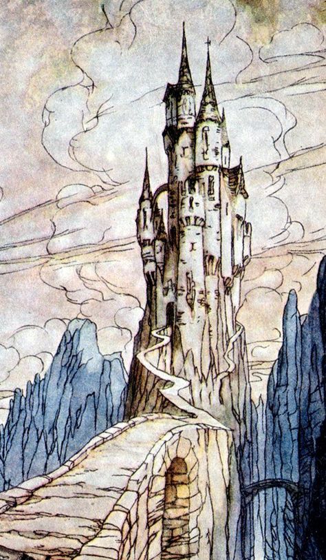 Drawing Castle, Concept Art Disney, Watercolor Castle, Drawing Dragon, Castle Illustration, Castle Drawing, Castle Art, Disney Concept Art, Art Disney