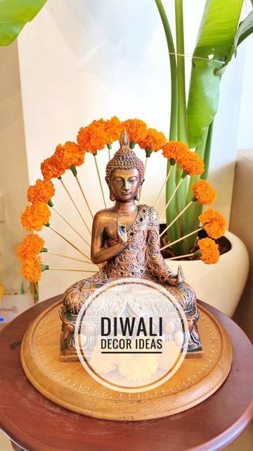 Urli Decoration Ideas, Lotus Tea, Meditating Buddha, Diwali Decorations At Home, Diy Diwali Decorations, Festival Decor, Diwali Diy, Diwali Decoration, Tea Light Holders