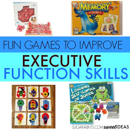 Try these games and toys to improve executive function skills Executive Functioning Activities, Teaching Executive Functioning, Skills For Kids, Flexible Thinking, Sensory Ideas, Executive Functioning Skills, Executive Function, Memory Games For Kids, School Social Work