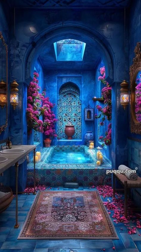 Moroccan Style Bathroom, Moroccan Inspired Bathroom, Coastal Bathroom Decor, Moroccan Interiors, Coastal Bathrooms, Unique Tile, Stunning Bathrooms, Bathroom Design Ideas, Modern Beach House