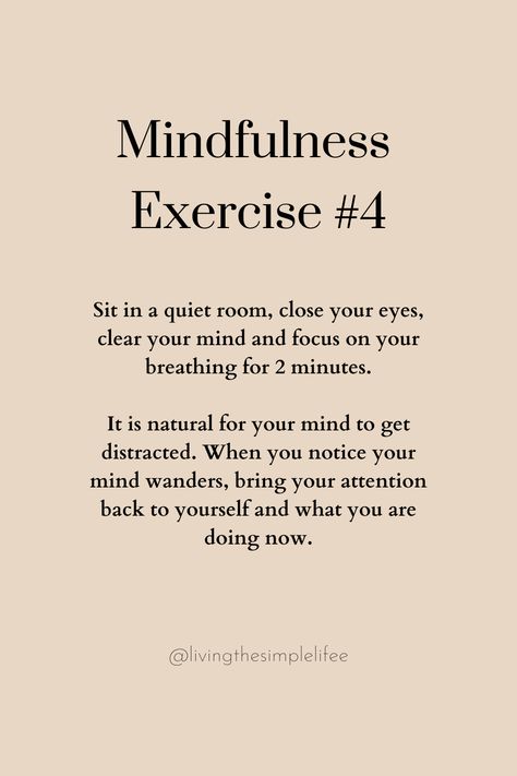 Sit in a quiet room, close your eyes, clear your mind and focus on your breathing for 2 minutes. It is natural for your mind to get distracted. When you notice your mind wanders, bring your attention back to yourself and what you are doing now. Clear Mind Aesthetic, How To Clear Your Mind, Out Of Sight Out Of Mind, Clearing Your Mind, Back To Yourself, Feed Your Mind, Quiet Your Mind, Deep Focus, Quiet Mind