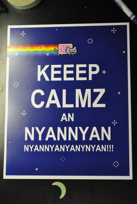 Nyan Cat Poster, 2000s Internet, Nyan Nyan, Scene Core, Nostalgia Core, Propaganda Poster, Nyan Cat, Rawr Xd, British Government